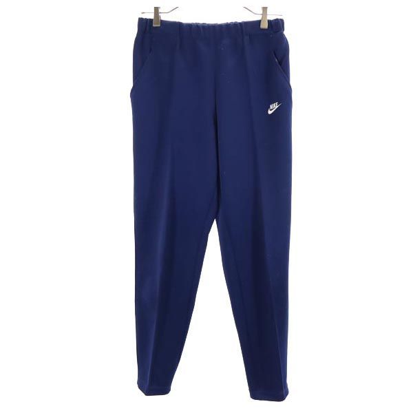 ナイキ 日本製 ジャージパンツ L ネイビー NIKE ウエストゴム メンズ 【中古】  【230905】