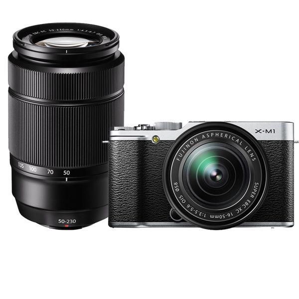 【美品】FUJIFILM X-M1 ダブルレンズキット シルバー 中古 美品 FUJIFILM X-M1 ダブルズームレンズキット シルバー