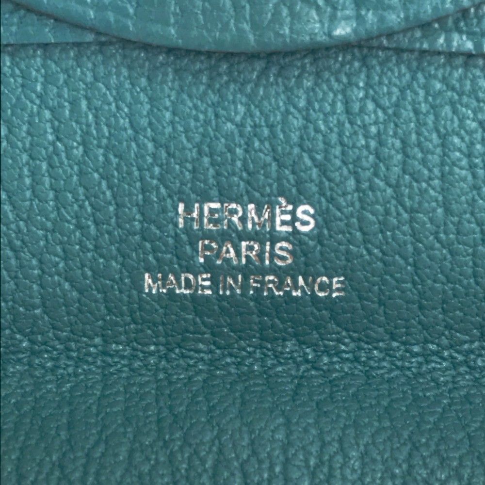 HERMES エルメス T刻印 バスティア コインケース グリーン系