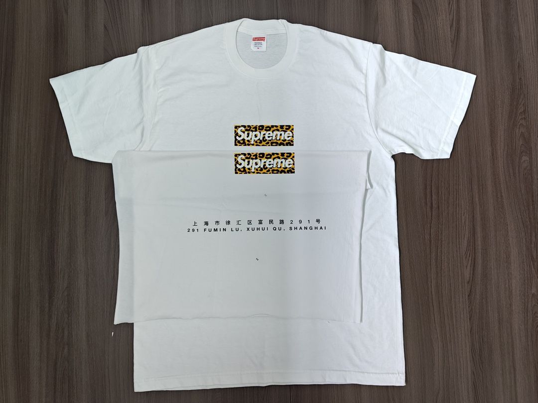 シュプリーム Supreme china shanghai 豹柄 box logo tee Tシャツ