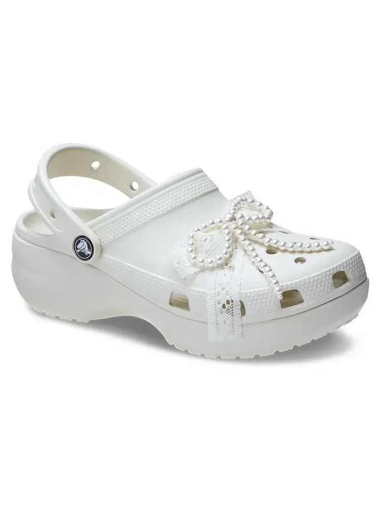 crocs クロックス パール レース フラットフォーム 240