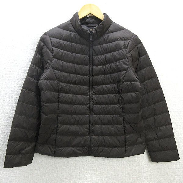 U■ユニクロ/UNIQLO ウルトラライトダウンジャケット JKT【XL】茶/LADIES/34【中古】