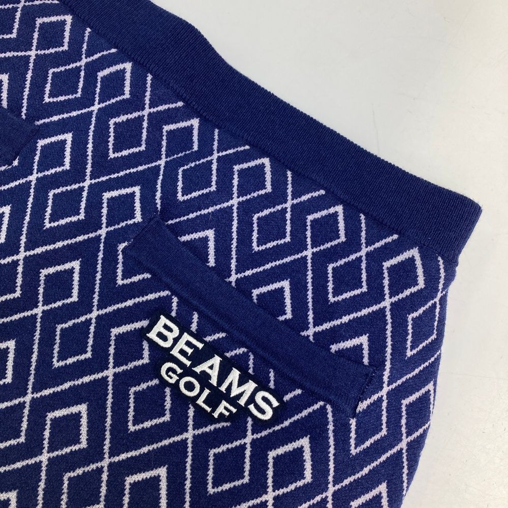 サイズ M BEAMS GOLF ビームスゴルフ パープルレーベル ニットスカート 総柄 ネイビー系 240101535847 ゴルフウェア レディース ストスト LLC-HASEGAWATOSO_COM