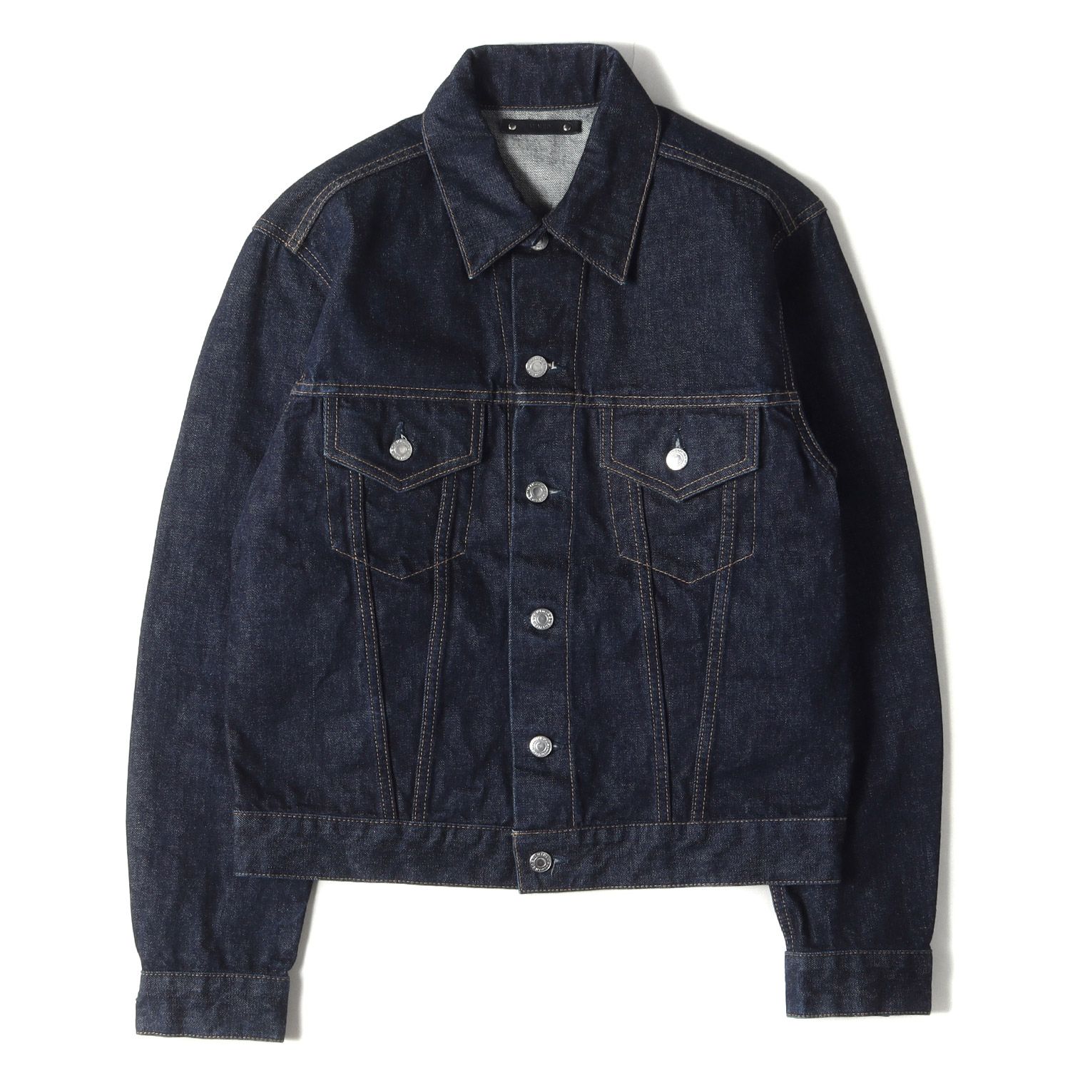 MINEDENIM マインデニム ジャケット サイズ:2 リジッド デニム トラッカー ジャケット CF-GJKT RGD OWS GKT-801 クラシックフィット Gジャン ジージャン インディゴ 日本製 アウター ブルゾン 上着【メ