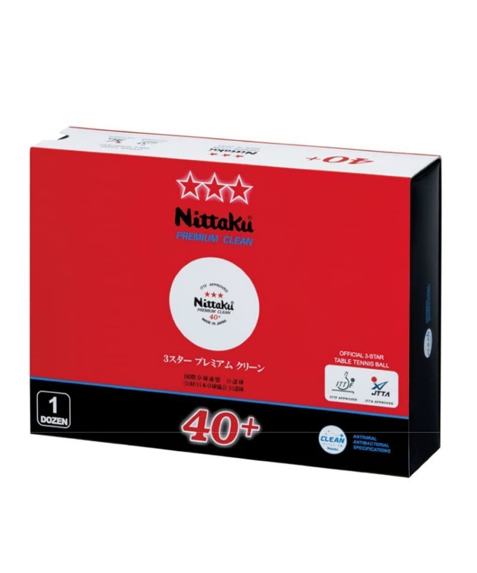 新着商品 ニッタク Nittaku 卓球 ボール 3スター クリーン 抗ウイルス 抗菌 国際卓球連盟公認球