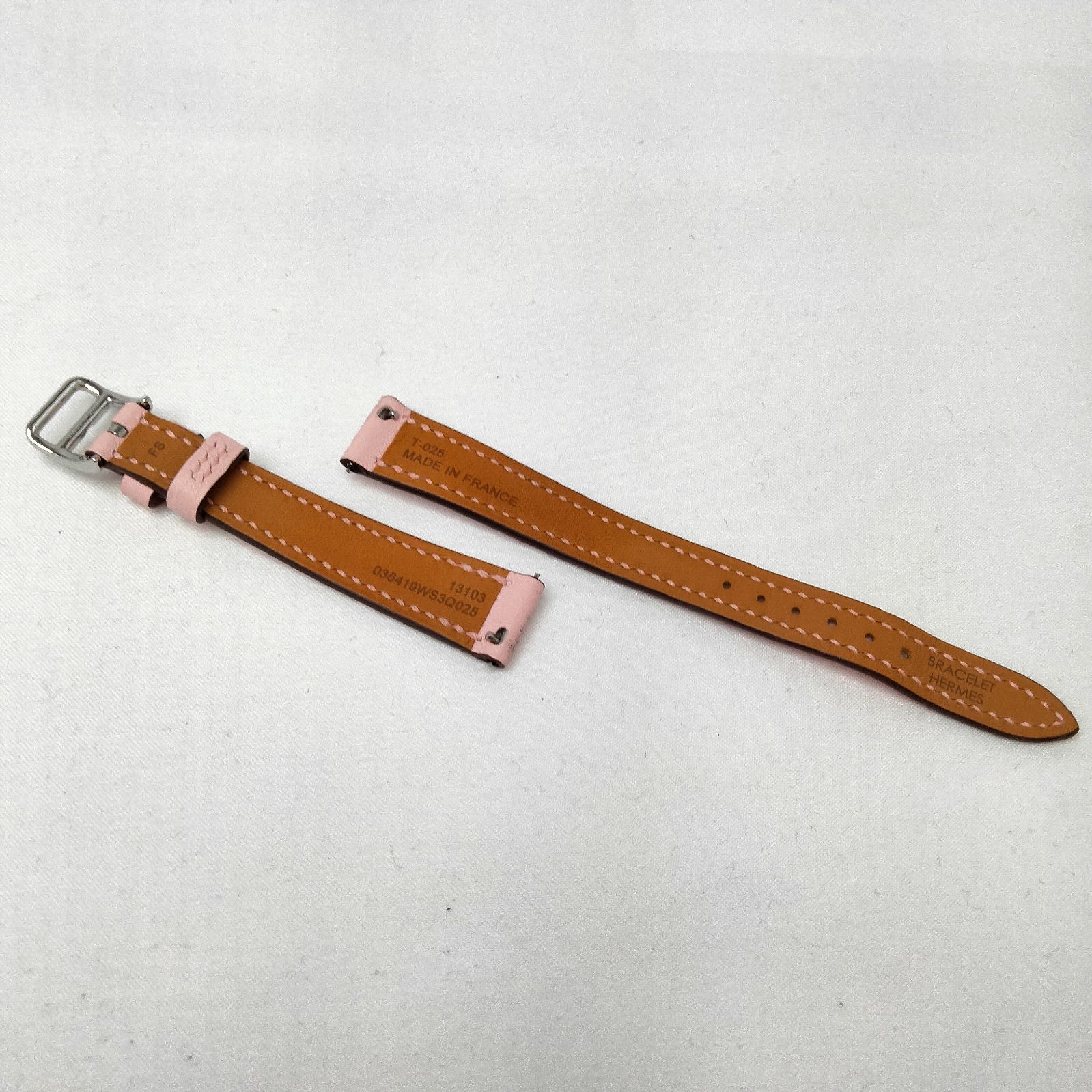 ️HERMES ️エルメス Hウォッチ 時計ベルト 替えベルト ローズサクラ