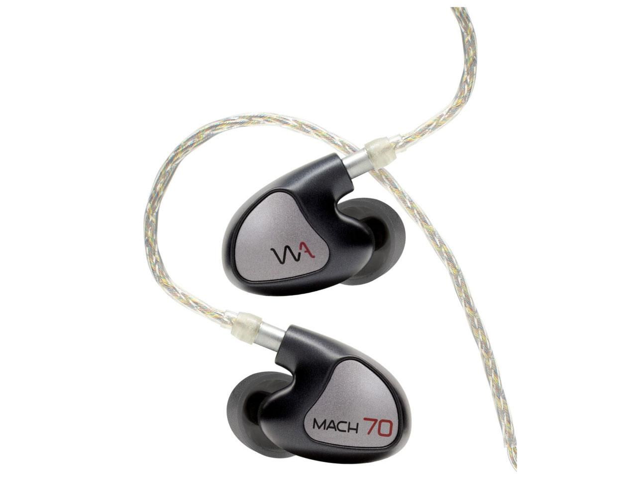 4営業日で発送 WAM70 イヤホン カナル型 MACH70 ユニバーサルIEM 7BA ガンメタルブラック WA-M70 φ3.5mm ミニプラグ