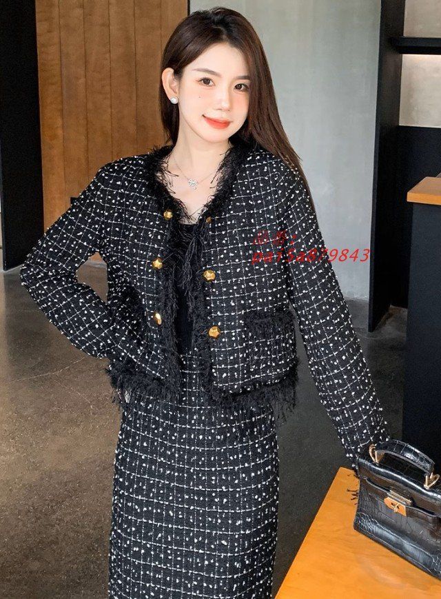 ツイードスカート ノーツイードジャケット