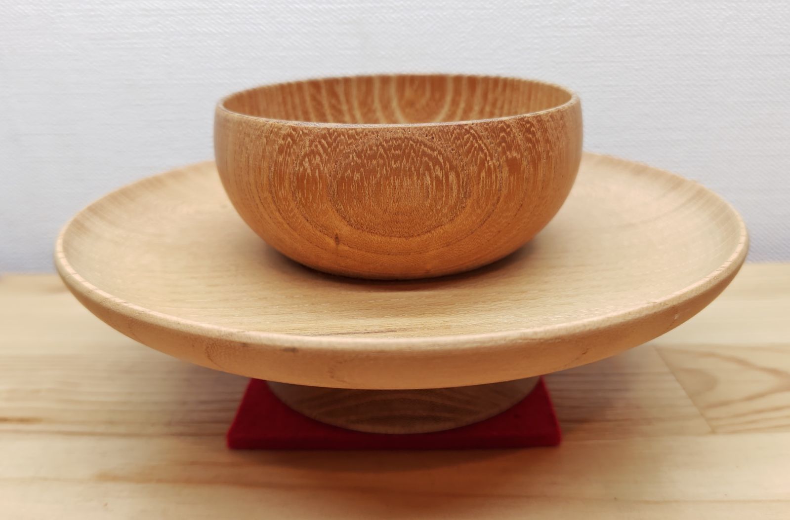 逢絢亭 茶道具 貴人台 柾目 木地 木製 紙箱入り