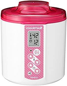TANICA 温度調節 25～70℃ タイマー ブザー付ヨーグルトメーカー ヨーグルティアS 1200ml YS-01 ピンク