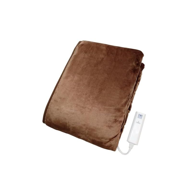 MORITA 電気掛敷毛布 ブラウン フランネル 190×130cm ウォッシャブル 光沢があって柔らかいフランネル生地 TMB-K19FM BR 1