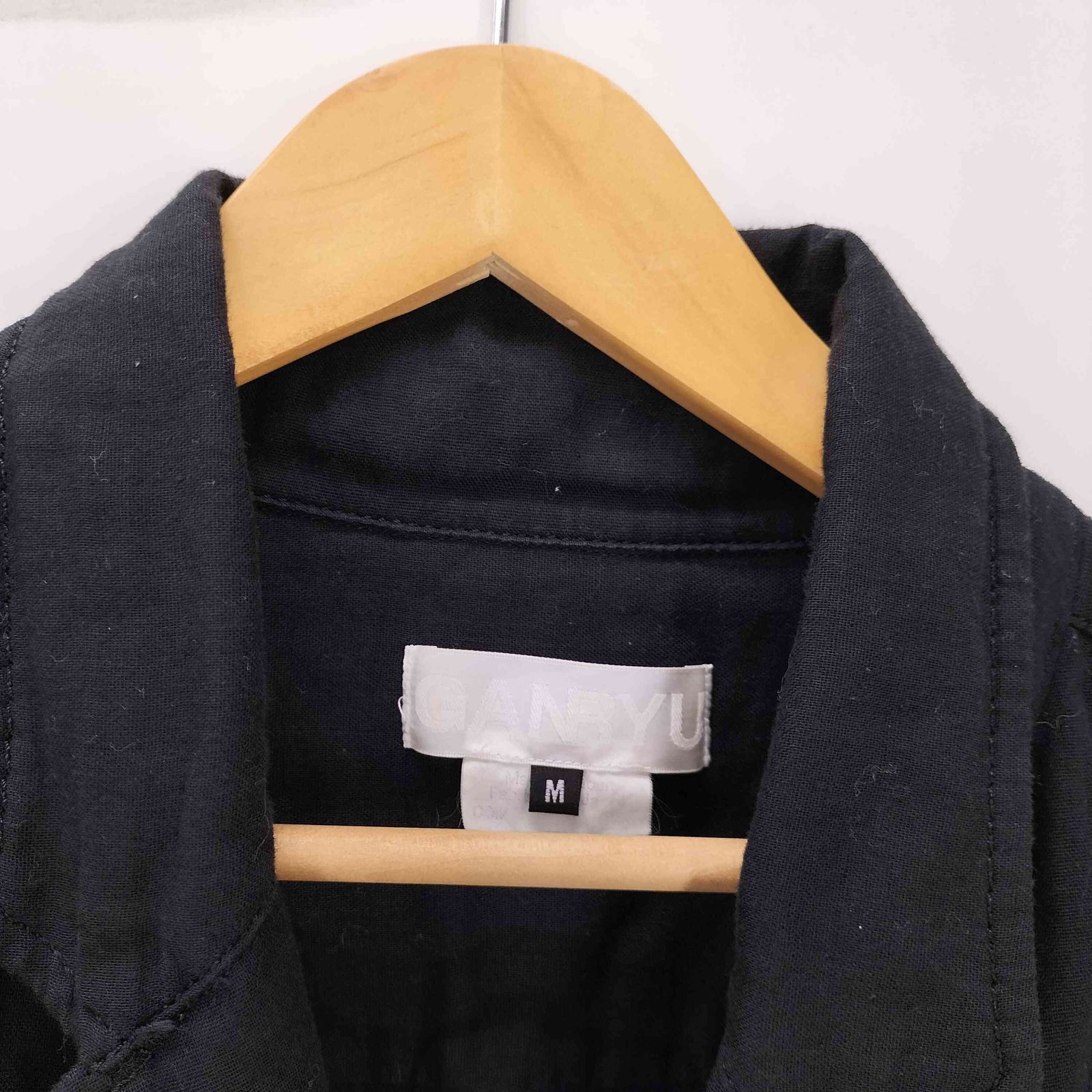 ガンリュウ GANRYU AD2014 洗い加工 裏地背抜き 2B テーラード シャツ