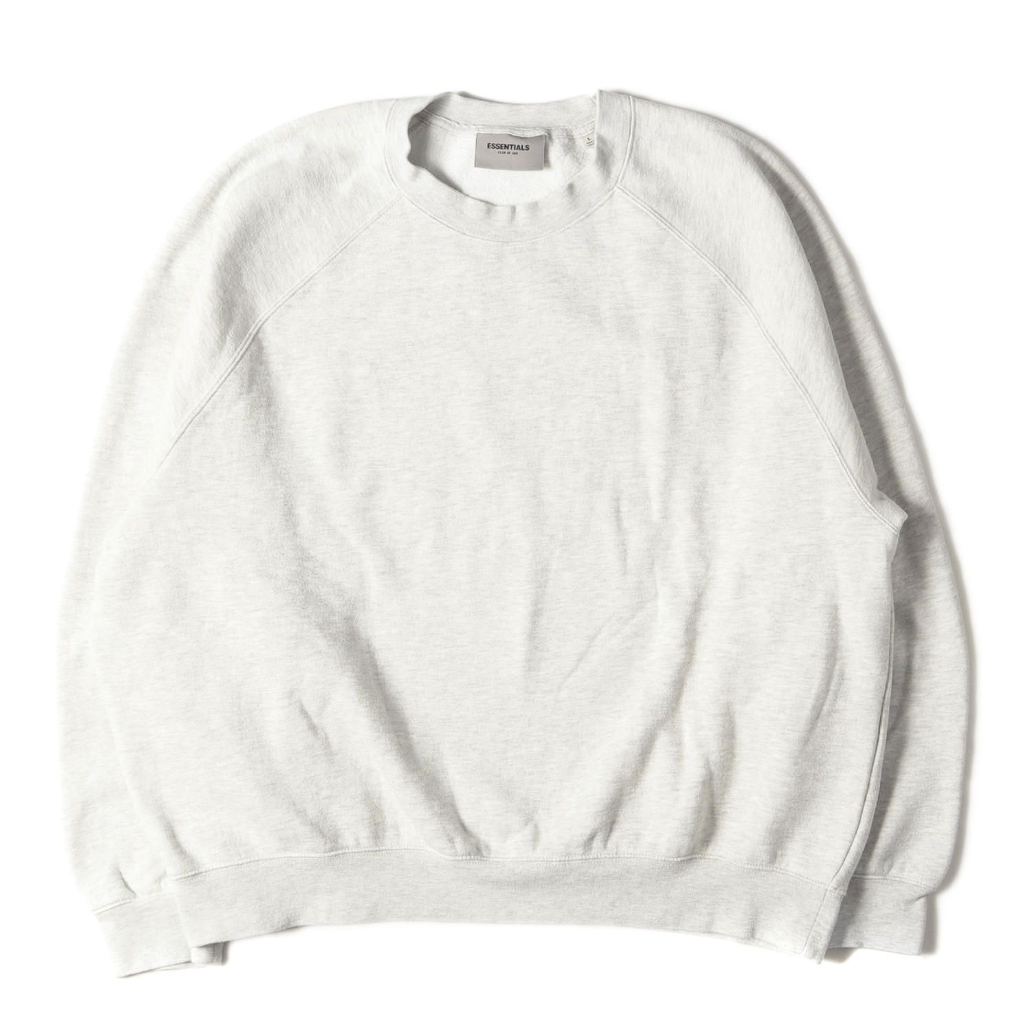 FEAR OF GOD フィアオブゴッド スウェット サイズ:L FOG ESSENTIALS エッセンシャルズ オーバーサイズ クルーネック スウェットシャツ Crewneck ヘザーグレー トップス トレーナー【メンズ】