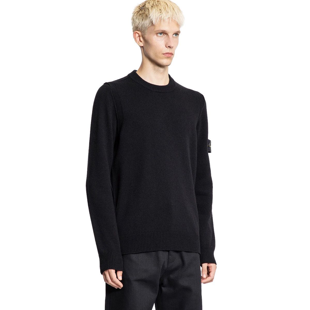 36 STONE ISLAND ストーンアイランド K1S15 5100053 S00B2 V0029 ブラック サマーニット セーター