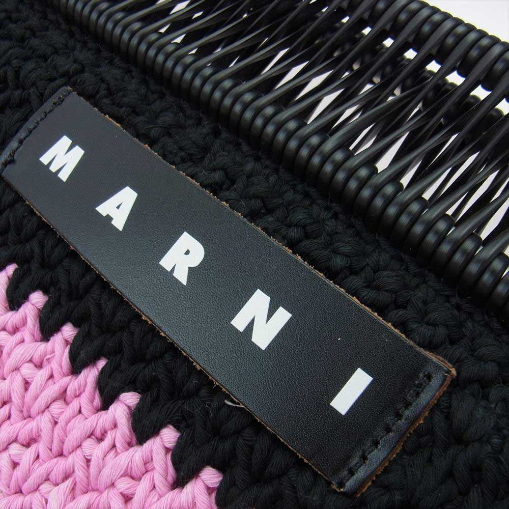 MARNI マルニ ハンドバッグ カフェクロシェ ニット ハンドバッグ