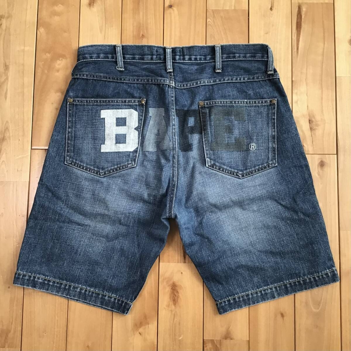 BAPE APE ベイプ エイプ デニム ショーツ ショート パンツ