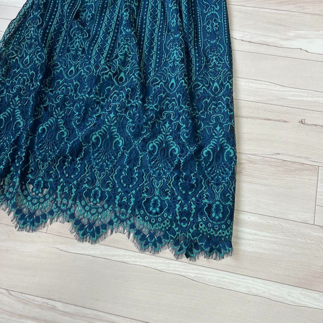 極美品】大きいサイズ プールヴー パーティー レース刺繍 オケージョン