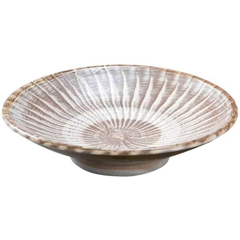 山下工芸 Yamashita kogei 中皿 ハケメ φ27×H4.5cm 小鹿田焼 9寸皿 452965