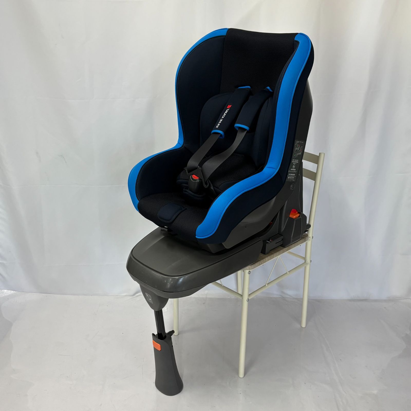 新品未使用品！takata04-system6.0 チャイルドシート ブルー 自動車用安全システムメーカーのタカタ、「ママ楽ハンドル」で