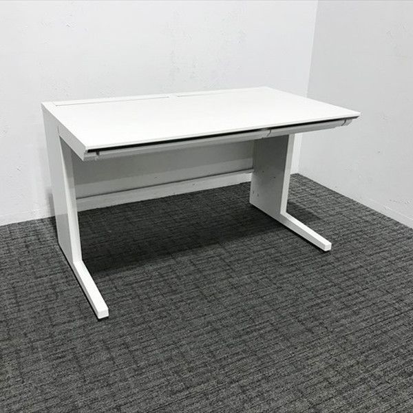 平デスク iS 引出し付 オフィスデスク W1200 コクヨ ホワイト