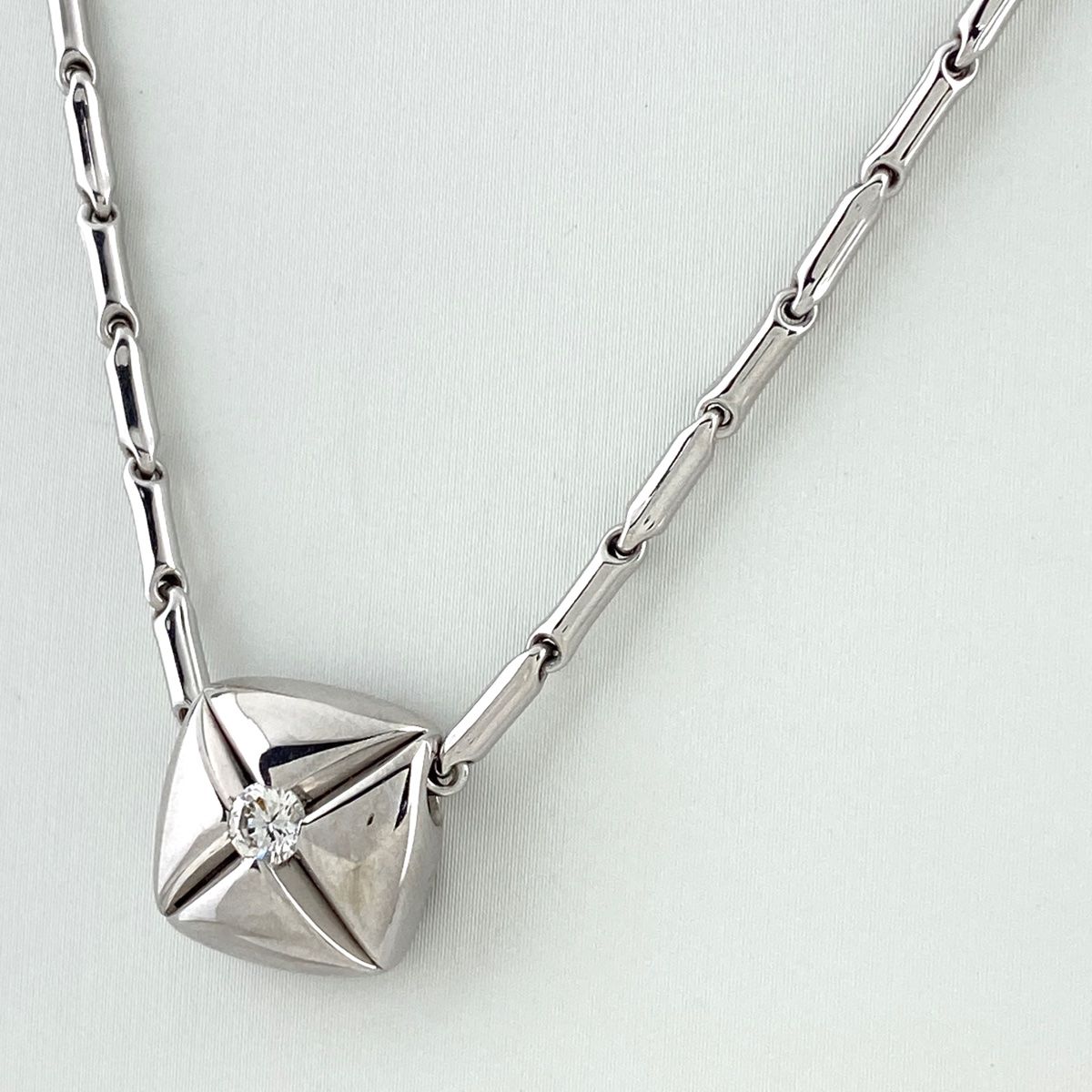 CHIMENTO(キメント) ダイヤネックレス CHIMENTO キメント デザインネックレス YG/PG ダイヤモンド1