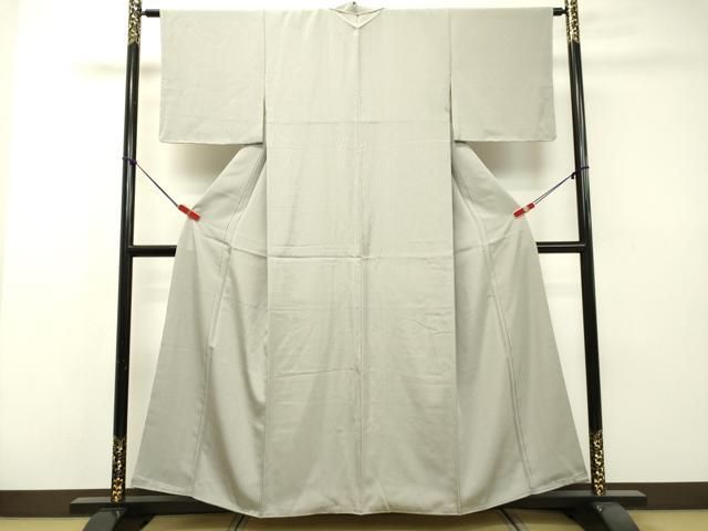 平和屋着物○江戸小紋 万筋 浅縹色×水柿色 正絹 逸品 DAAS2035tw  