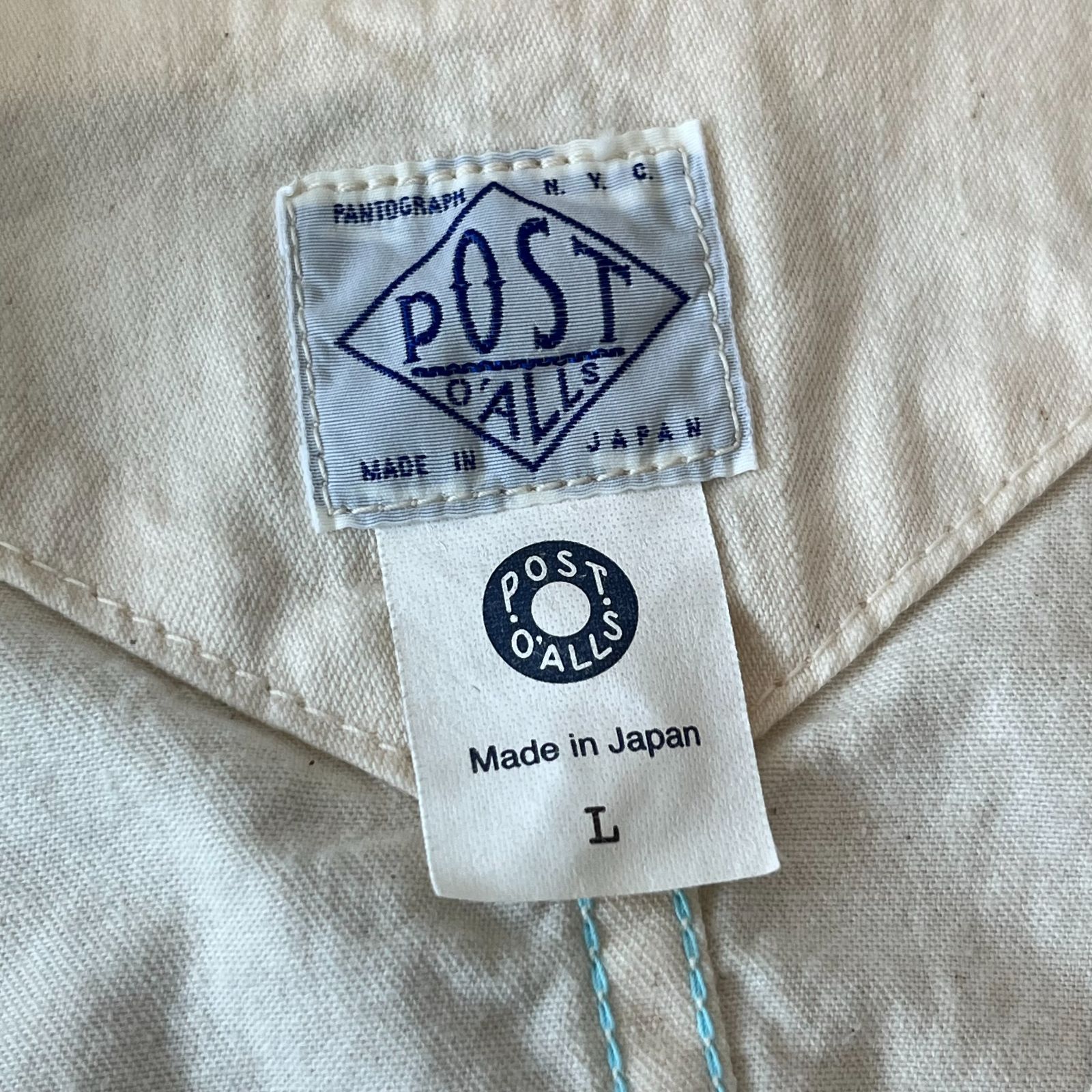 ★超名作モデル！ポスト★POST★カバーオール★チンスト★ドーナツボタン POST OʼALLS ポストオーバーオールズ○3103-ND POST42 ロゴドーナツ