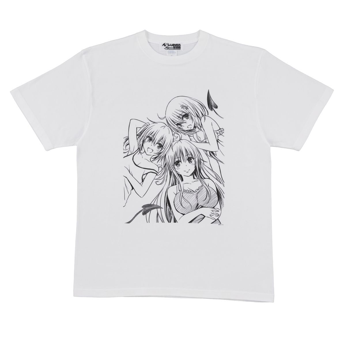 金色の闇A ビッグTシャツ ホワイト XL To LOVEる15周年記念原画