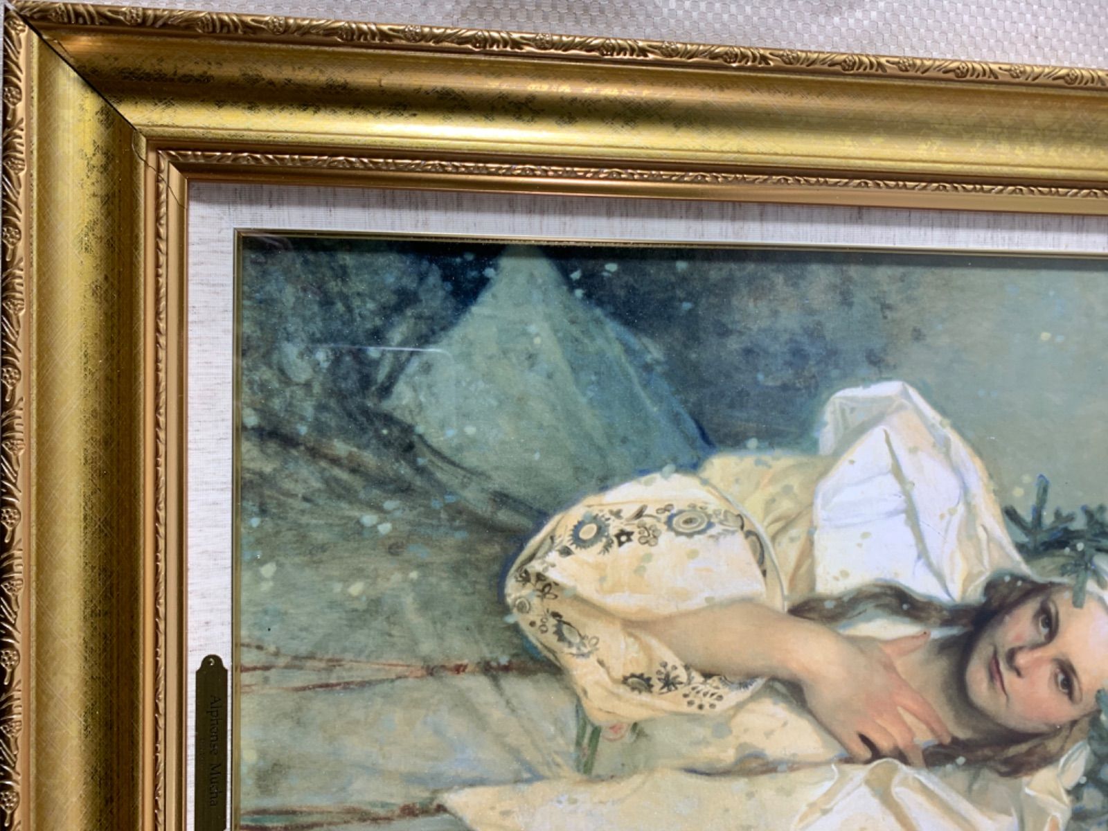 アルフォンス・ミュシャ『朝の目覚め』複製画 絵画 人物画 女性画 美人