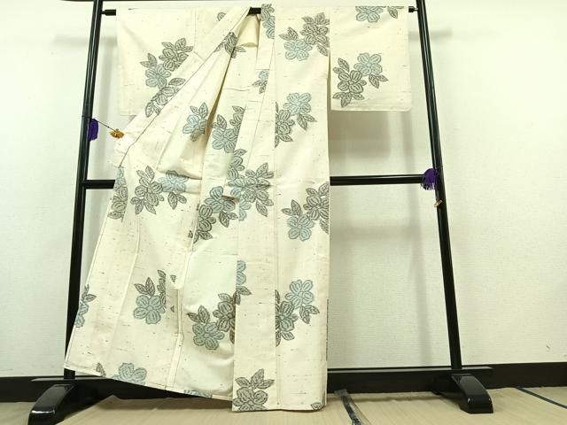 平和屋着物●本場大島紬　道行コートセット　唐草文　正絹　逸品　未使用　CAAY2805vf 平和屋着物○本場大島紬 道行コートセット 唐草文 正絹 逸品 未使用