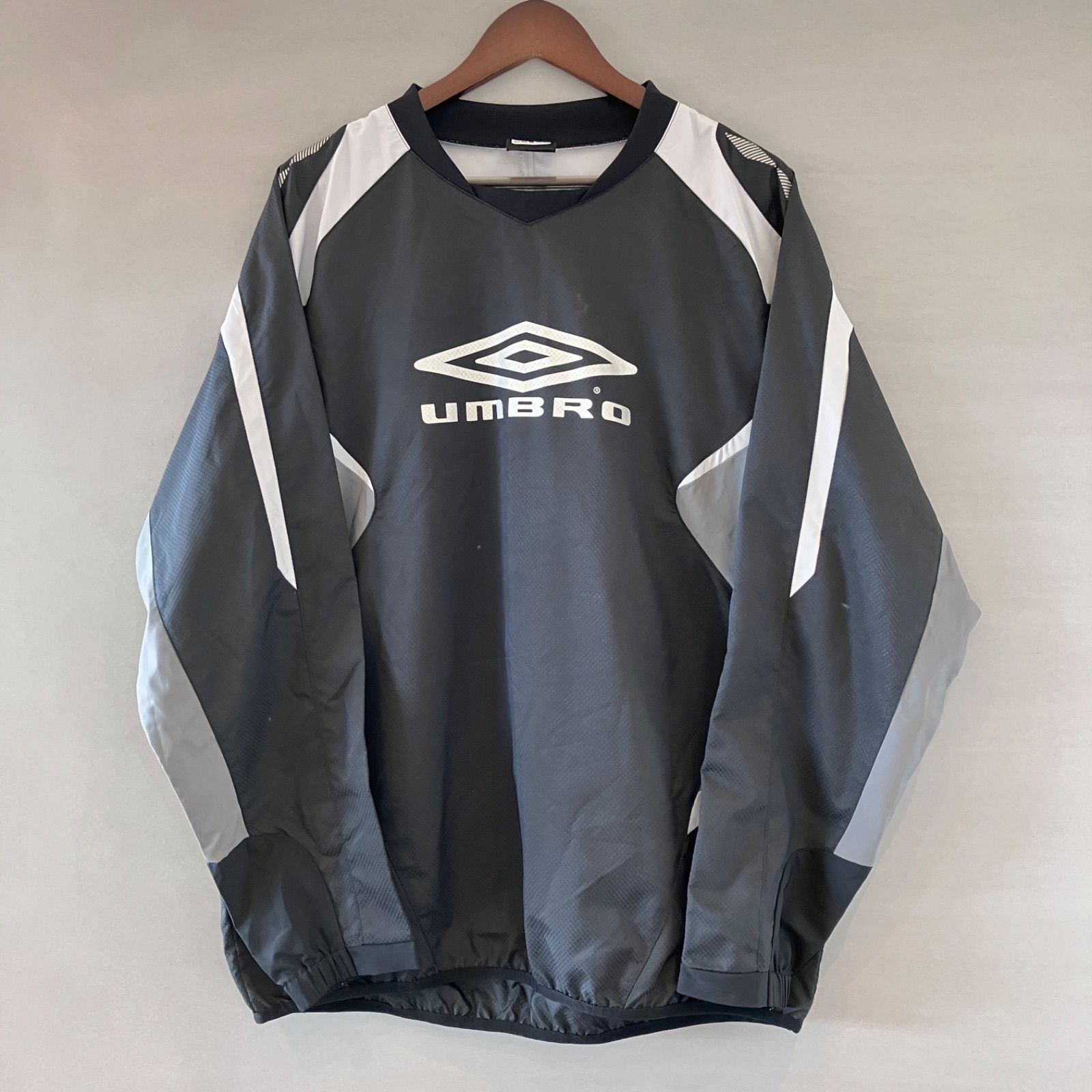 90s アンブロ ロゴ ゲームシャツ ユニフォーム サッカーウェア　O〜XO アンブロUMBRO 90s ヴィンテージ ゲームシャツ サッカー O XO