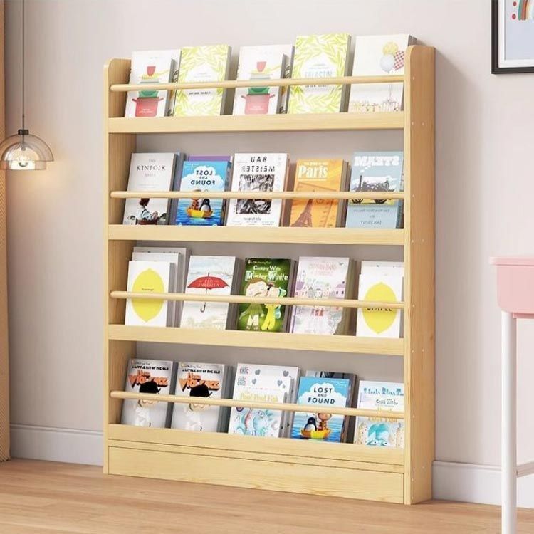 マガジンラック スリム 絵本棚 絵本ラック 4段 3段 マガジンスタンド 本棚 幅50 奥行10 高さ120 ディスプレイラック 雑誌ラック 収納ラック パンフレット スタンド 本収納 ali 1704