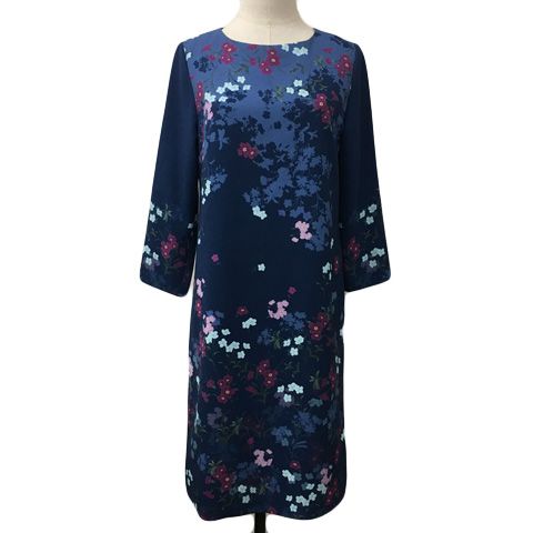 ★新品★【Sunauna】スーナウーナ　ワンピース　ネイビー　紺　半袖　３６　S ☆新品☆【Sunauna】スーナウーナ ワンピース ネイビー 紺 半袖 36 S