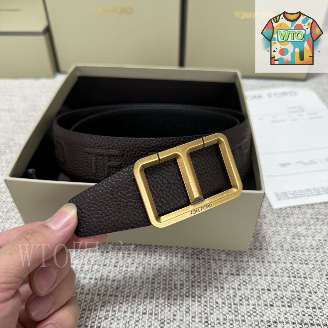 今日WTO】Tom Ford トムフォード ダブルフェイスレザーベルト-1