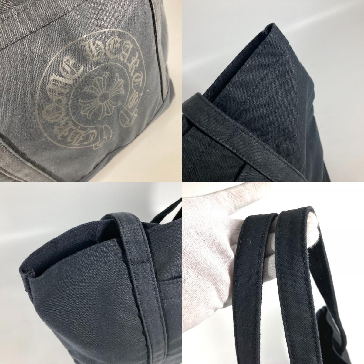 【限定値下げ】クロムハーツ ホースシュー プリント キャンバス トートバッグ CHROME HEARTS クロムハーツ トートバッグ ホースシュー ロゴ