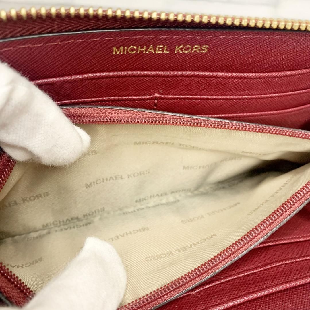 極美品✨】MICHAEL KORS マイケルコース 長財布 ワインレッド