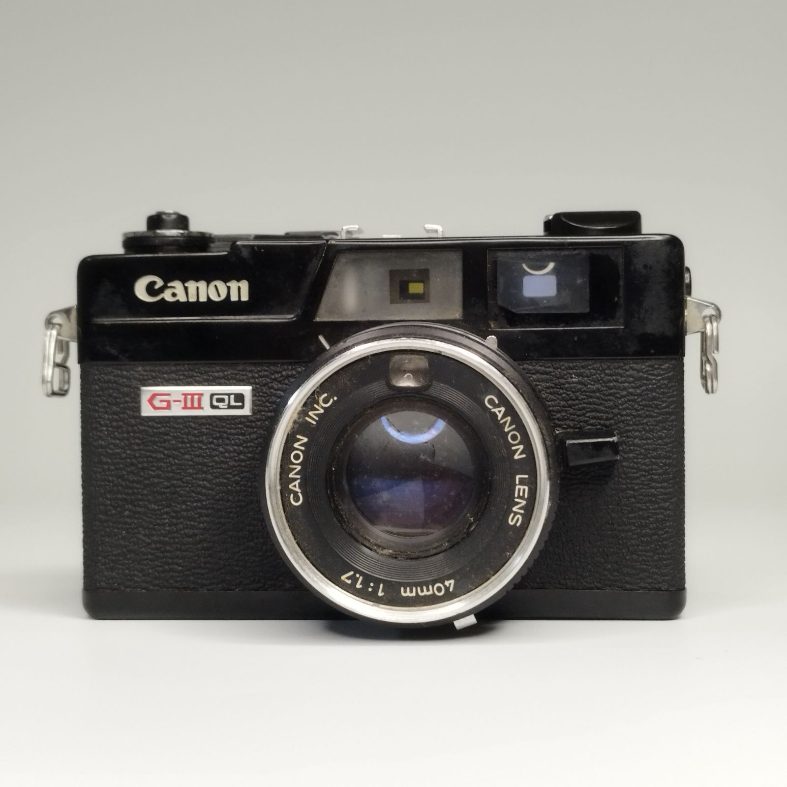 Canon QL 17 レンジファインダーカメラ45mm f/1.7 動作未確認 ジャンク】Canon CANONET G-III QL17 ブラックレンジ
