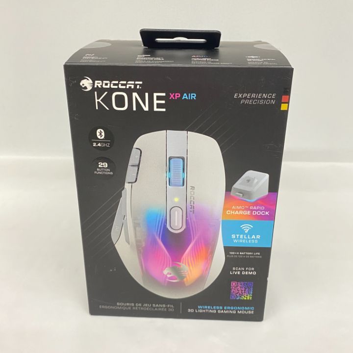 東店65-1502-2506 店舗併売 ROCCAT ロキャット Kone XP Air ワイヤレスゲーミングマウス ROC-11-446-01 白