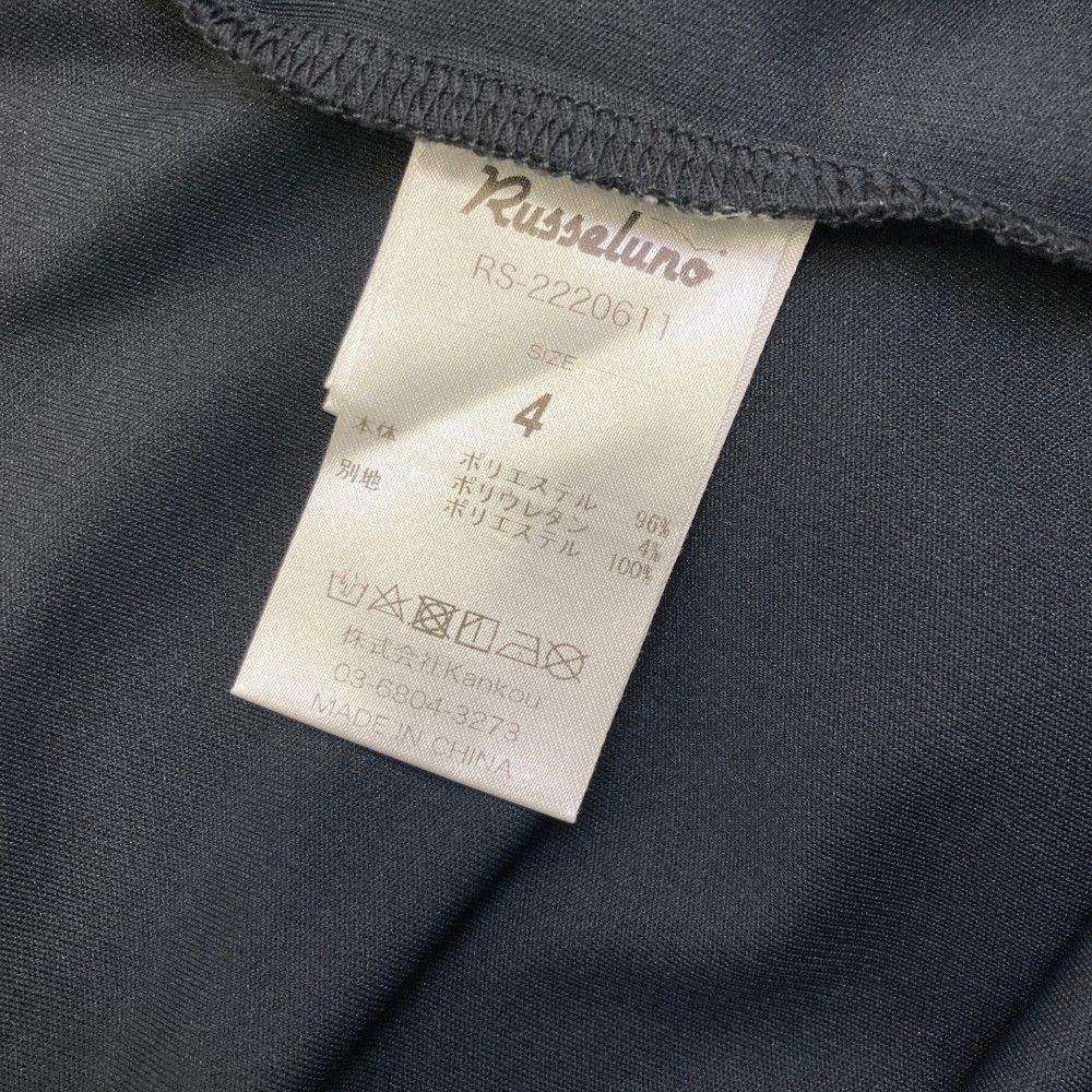 サイズ：4 RUSSELUNO ラッセルノ ハイネック 半袖Tシャツ ルチャ 総柄