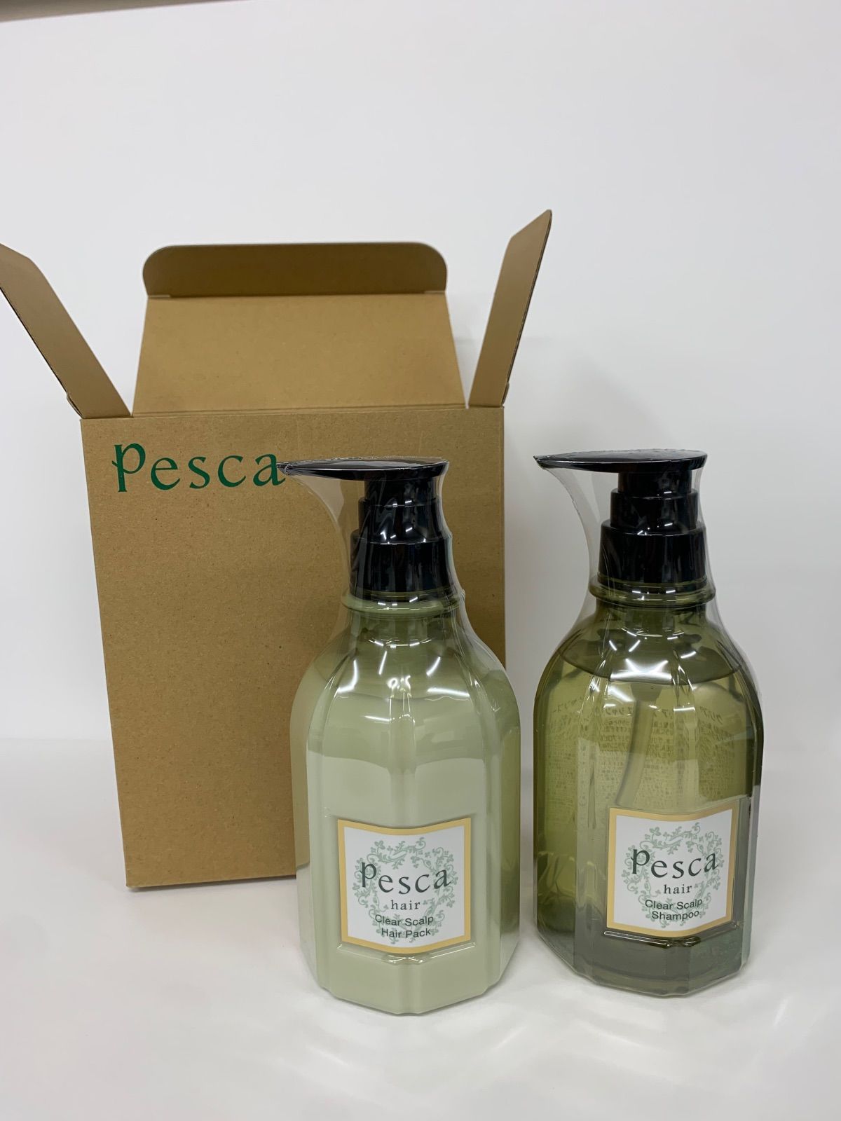 V645 Pesca ぺスカ クリア スカルプ シャンプー 500ml、ヘアパック