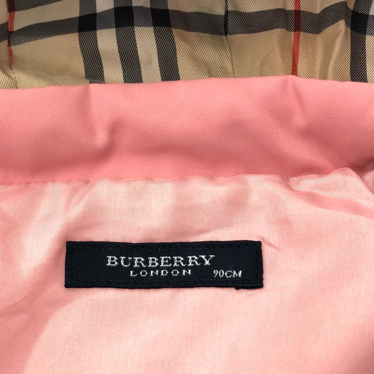 BURBERRY LONDON バーバリーロンドン ファー中綿コート サイズ:90cm 