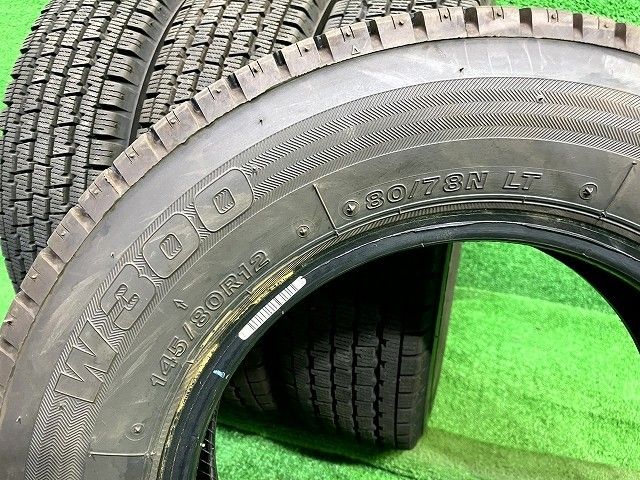 BRIDGESTONE スタッドレス ブリヂストン W300 145 80R12 80 78NLT 4本 6ミリ TRITUETUBI_COM