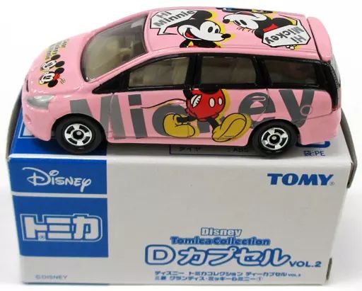 中古】トミカ 1/64 三菱 グランディス ミッキー＆ミニー(ピンク
