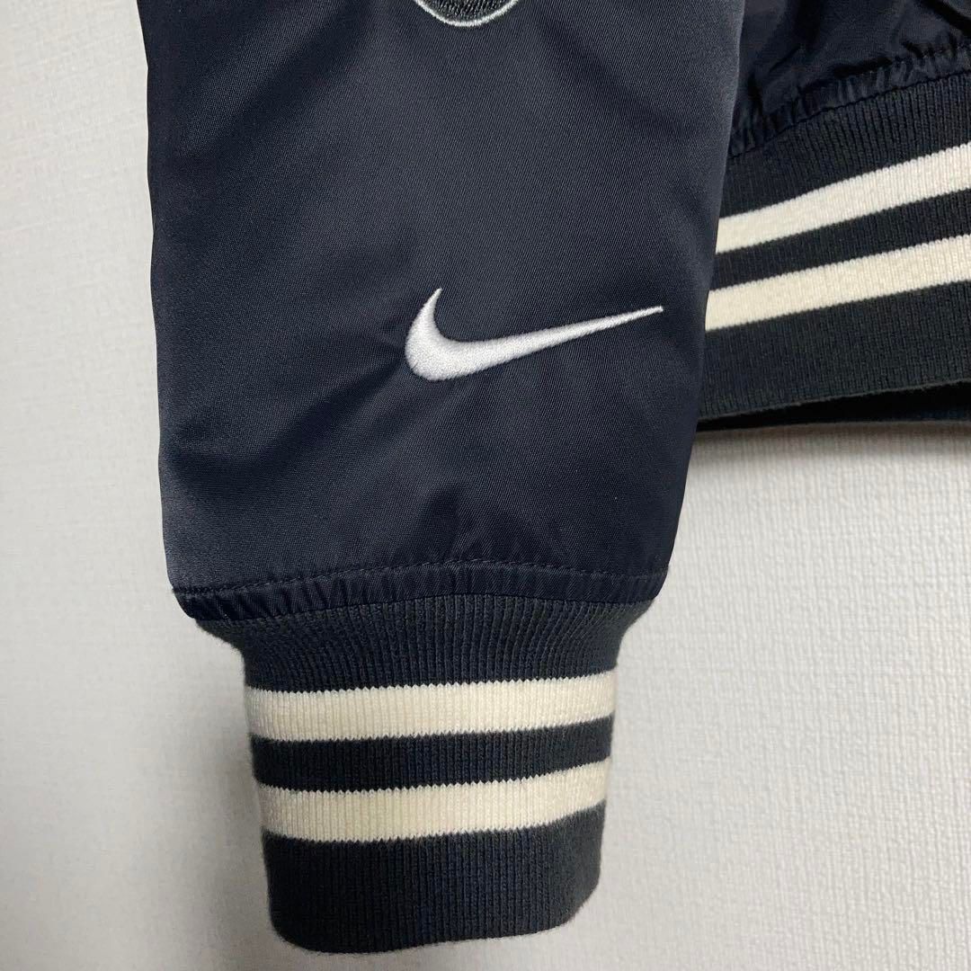 NIKE x SUPREME スタジャン 刺繍ロゴ NBA バスケ 黒 M - メルカリ