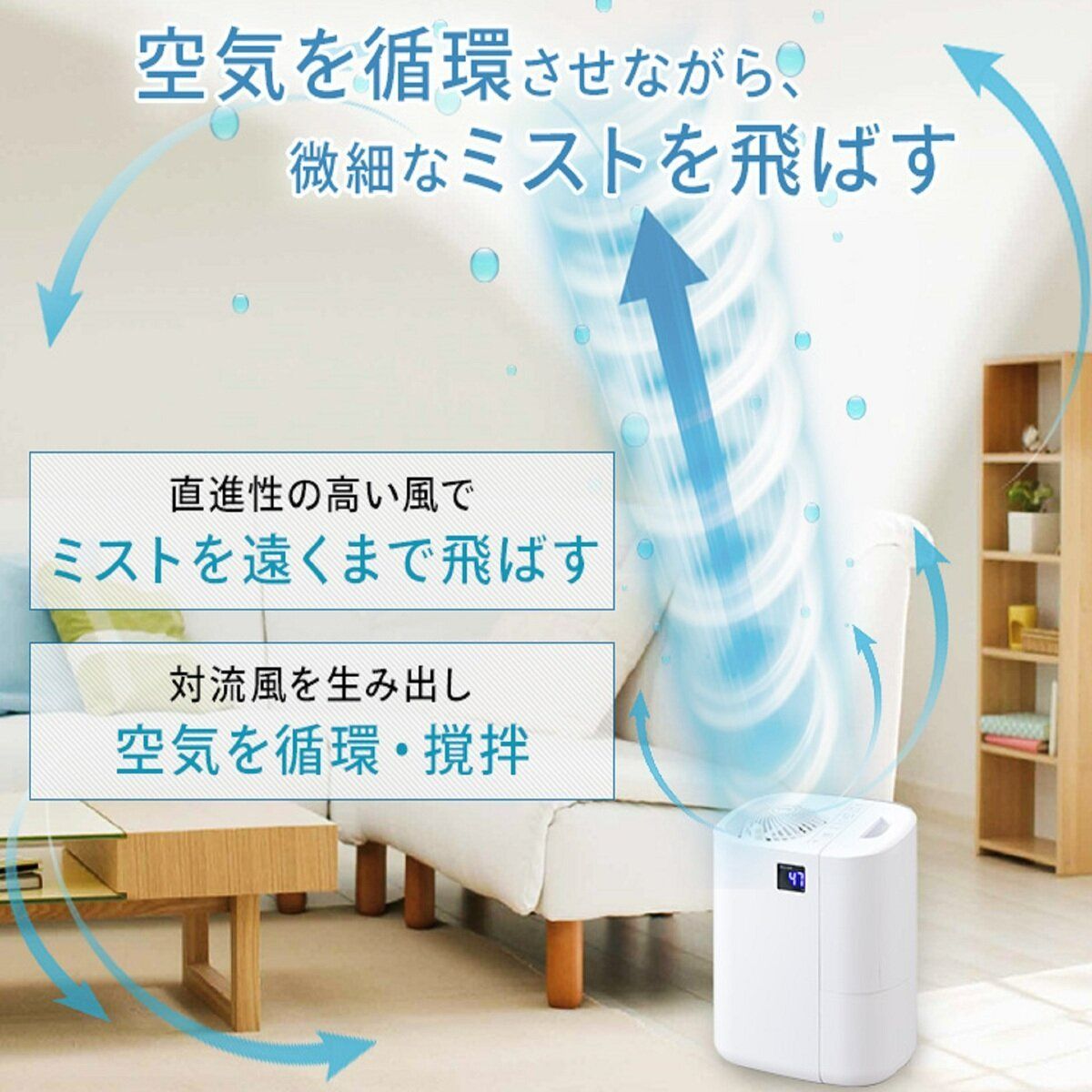 ◆◆専用商品◆◆ 冷暖房・空調 アイリスオーヤマ サーキュレーター加湿器 HCK-5520-W