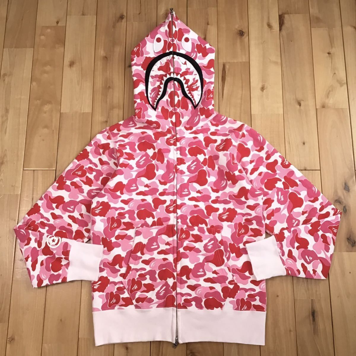 確実正規品定価以下　BAPE ABCカモ　ロゴパーカー　希少3XL A BATHING APE（アベイシングエイプ）の「ABC CAMO SHARK FULL ZIP