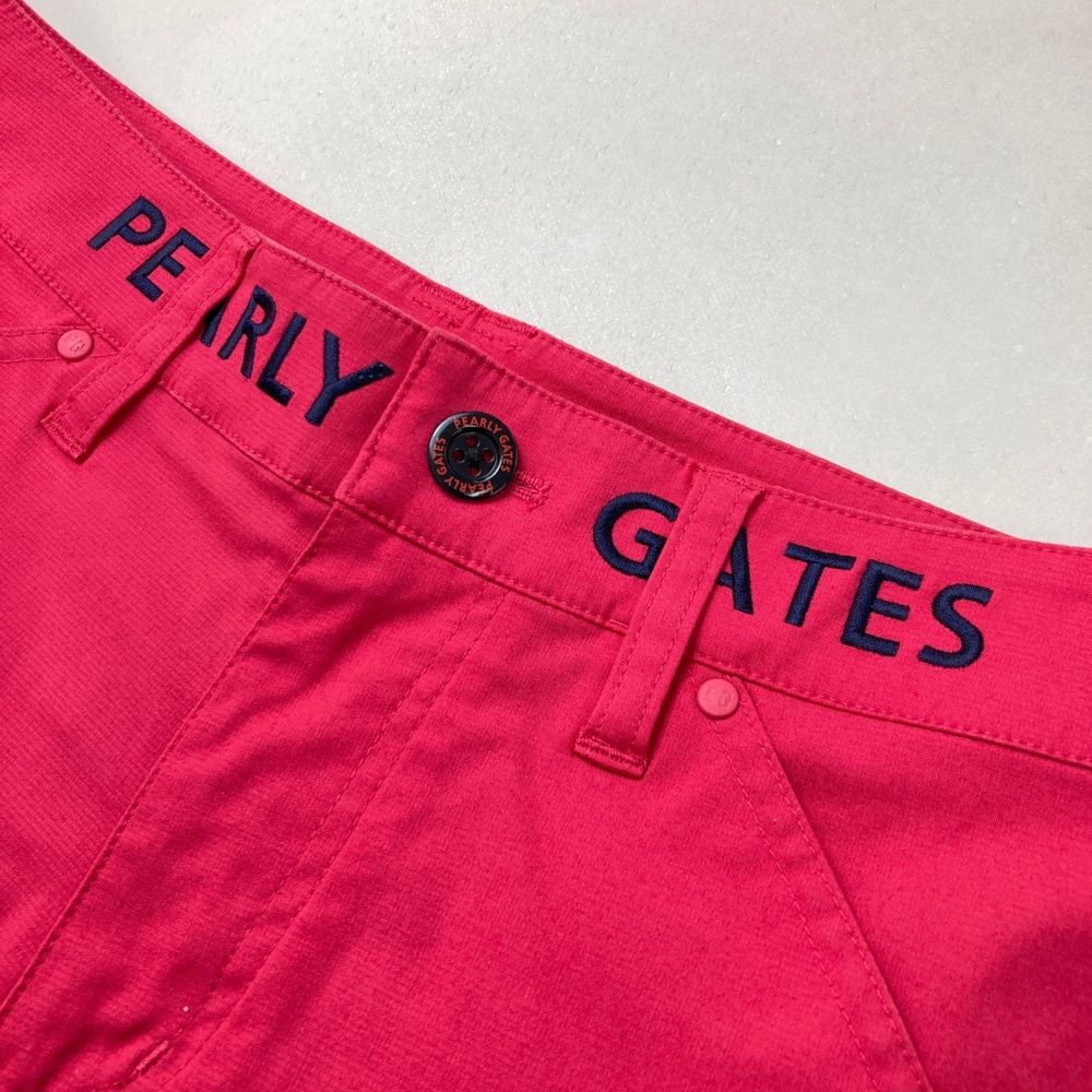 サイズ：0 PEARLY GATES パーリーゲイツ ショートパンツ ロゴ刺繍