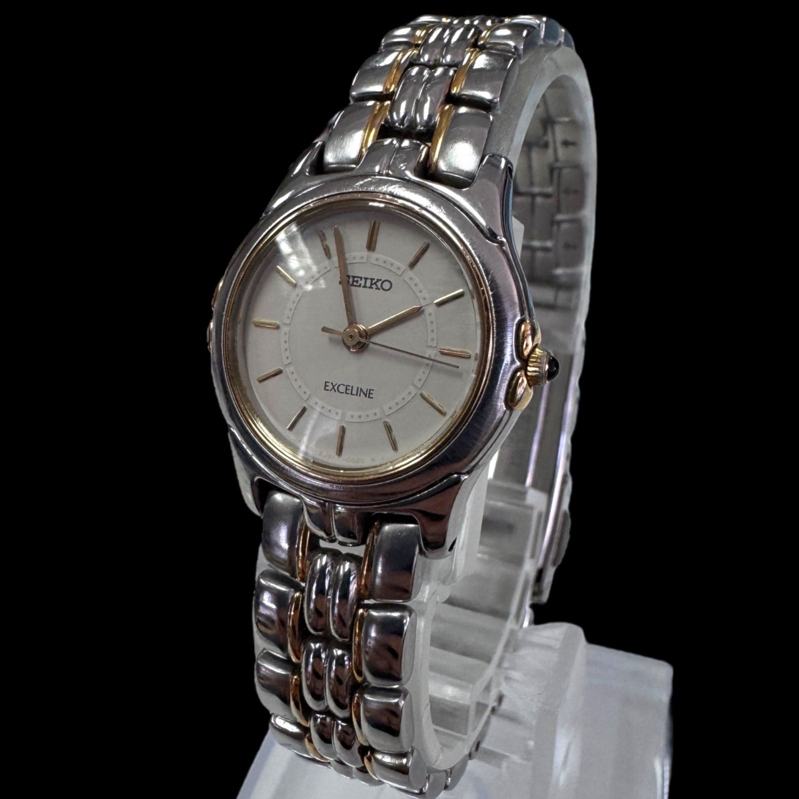 新品電池稼働 SEIKO セイコー EXCELINE エクセリーヌ レディース
