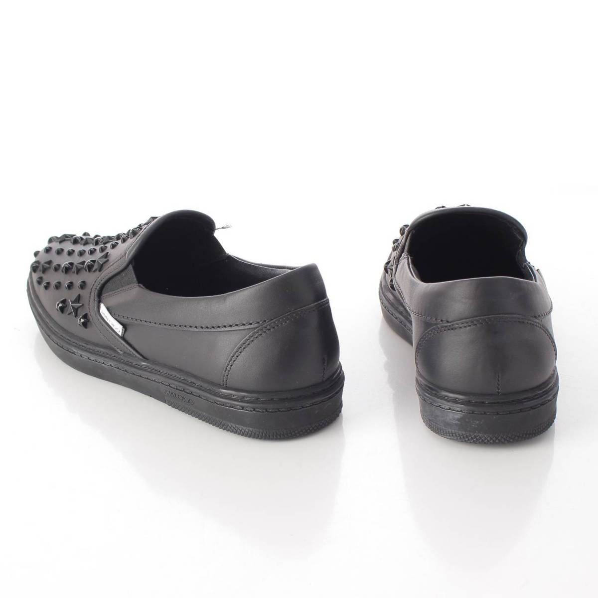 【未使用品】JIMMY CHOOジミーチュウ スリッポン レザー 39 スタッズ JIMMY CHOO 未使用 ジミーチュウ GROVE グローブ スリッポン