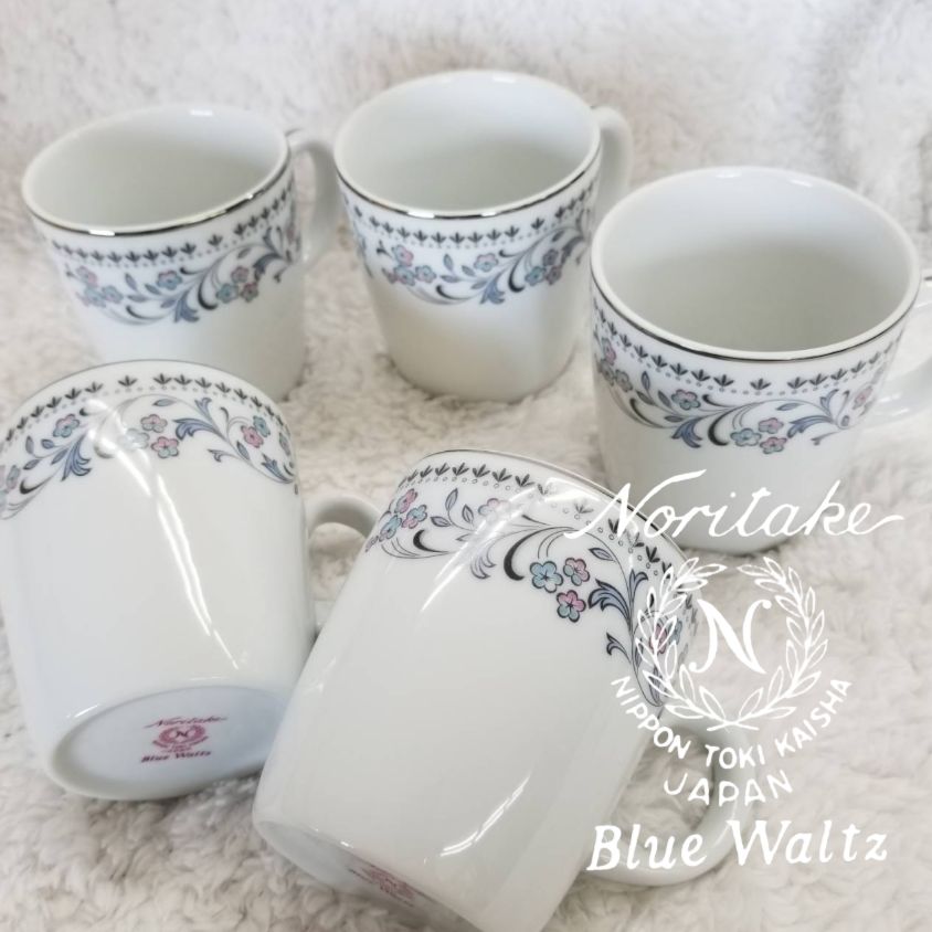 ノリタケ Noritake Blue Waltz ブルーワルツ 廃盤品 カップ コップ マグカップ 5客 食器 コーヒーカップ AB1 Y - メルカリ